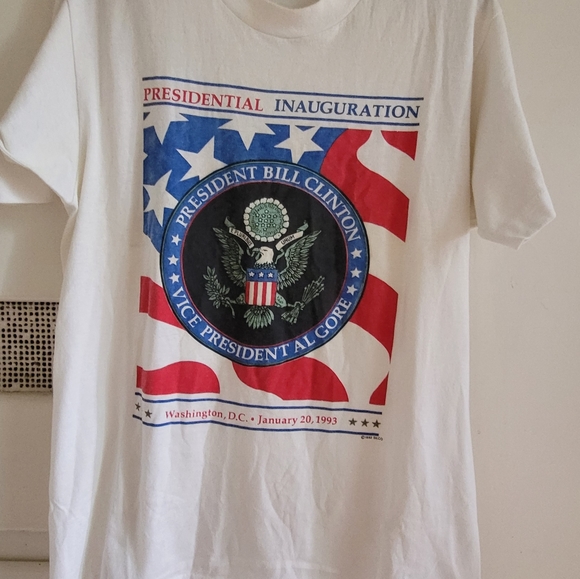 Vintage 1993 Bill Clinto Inauguration tshirt - Picture 6 of 7